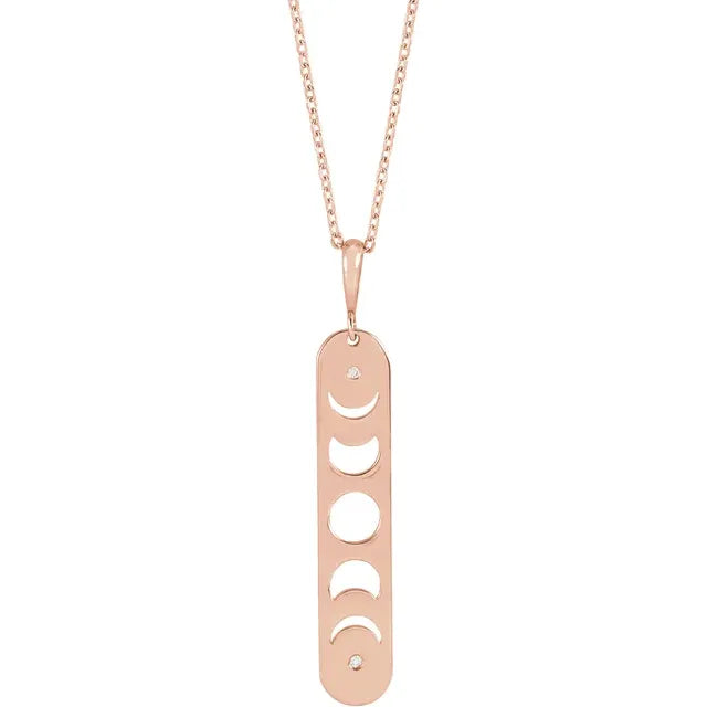 Diamond Moon Phase Necklace