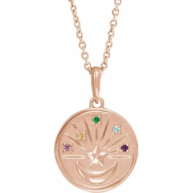 Petite Moon & Stars Necklace