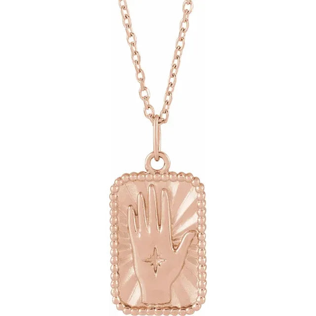 Hamsa Tarot Necklace