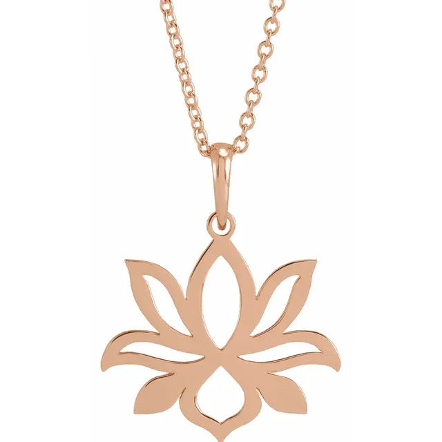 Petite Lotus Necklace