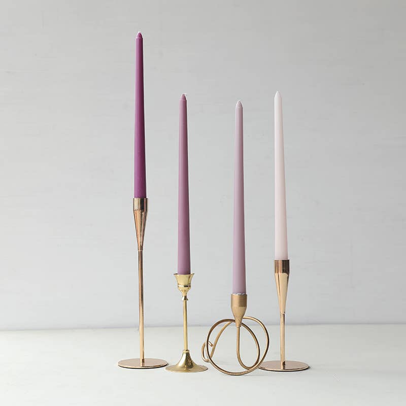 4pcs 30cm Weddings Colorful Unscented Smokeless Taper Candle