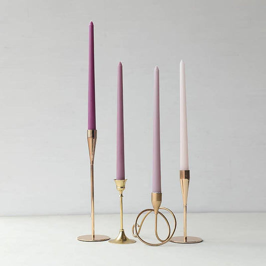 4pcs 30cm Weddings Colorful Unscented Smokeless Taper Candle