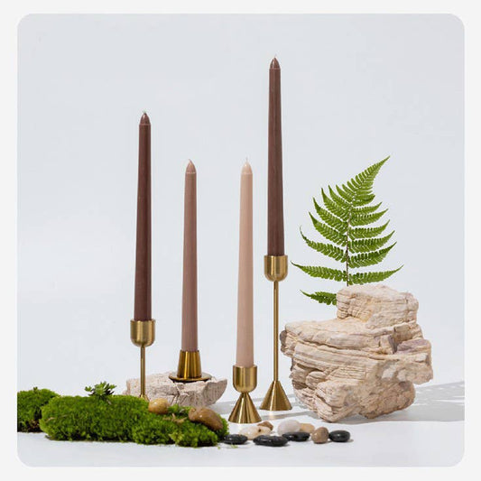 4pcs 25cm Colored Smokeless Long Taper Candles