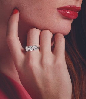 Lab-Grown Diamond Three-Stone Ring