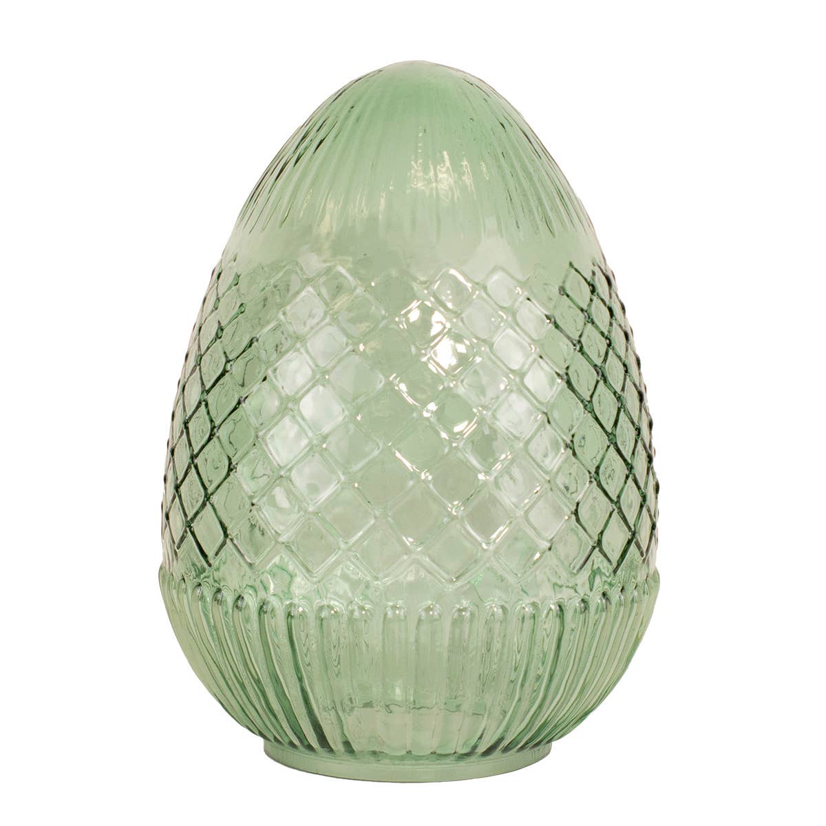 Annalise Glass Egg - Green