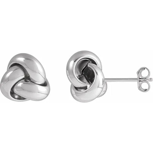 9mm Knot Earrings
