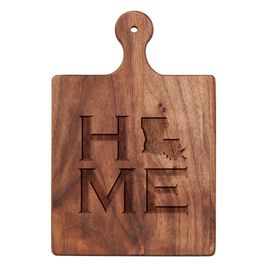 "Louisiana" Artisan Walnut Paddle Board | 9" x 6"