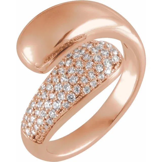 Lab-Grown Diamond Bypass Ring