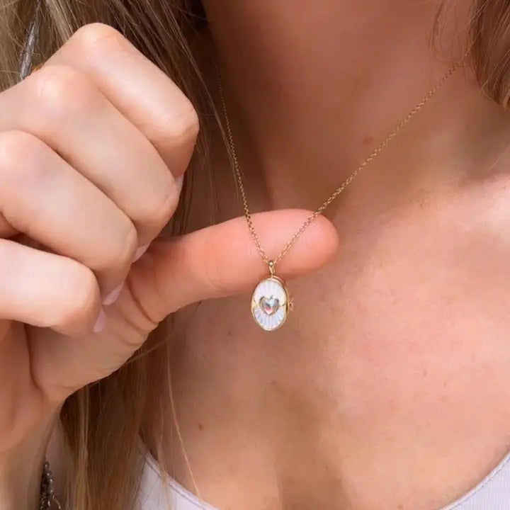 Mother of Pearl Locket
