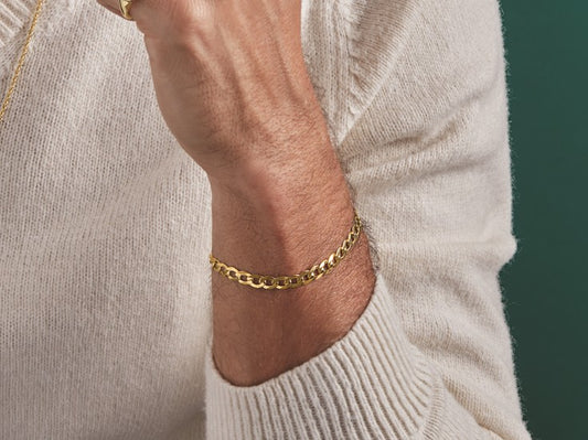 14kt Yellow Hollow Curb Chain