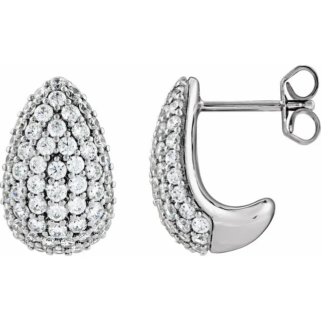 Lab-Grown Diamond Teardrop Earrings