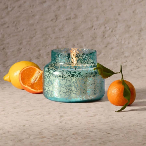 AQUA OPALINE VOLCANO PETITE JAR, 8 oz
