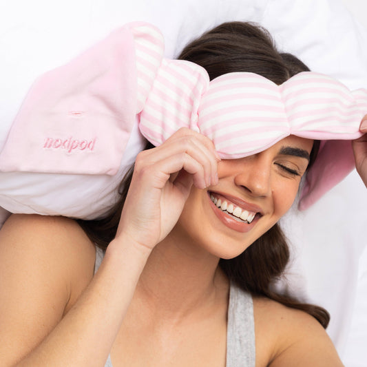 Pink Cabana Weighted Sleep Mask - Resort Collection