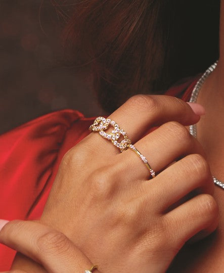 Lab-Grown Diamond Chain Ring