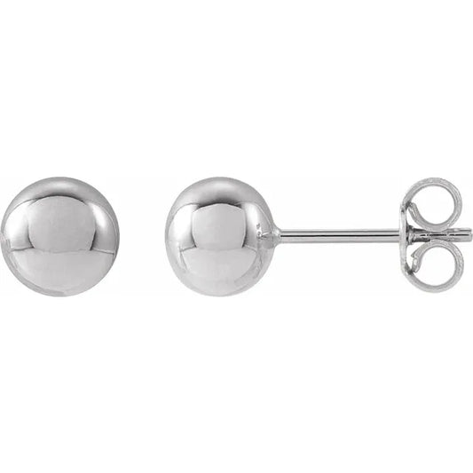 6mm Ball Stud Earrings
