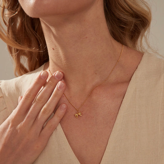 Dainty Bowknot Charm Necklace