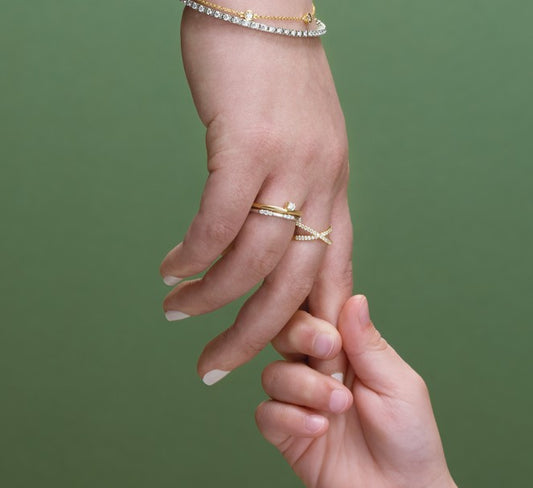 Lab-Grown Diamond Criss-Cross Ring