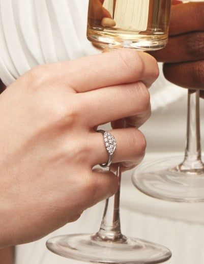 Diamond Cluster Ring