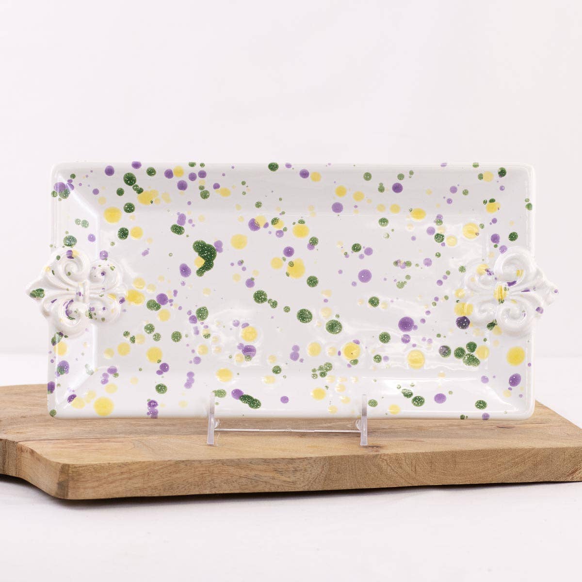LaFleur Embossed Watercolor Rectangle Platter
