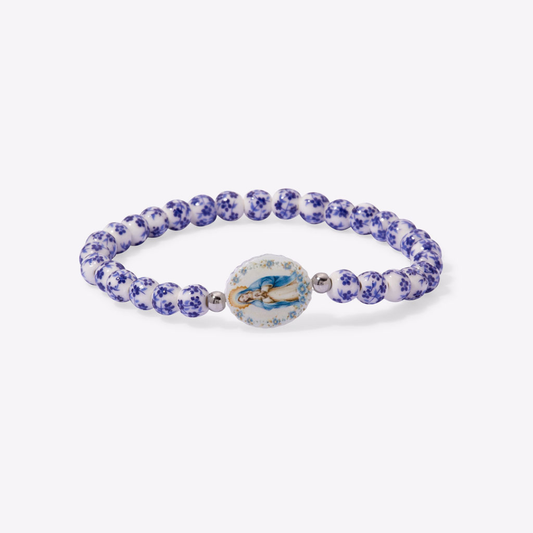 HOLY WATER MIRACULOUS MARY PORCELAIN BRACELET