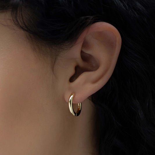 10mm Gold Plated Hoop