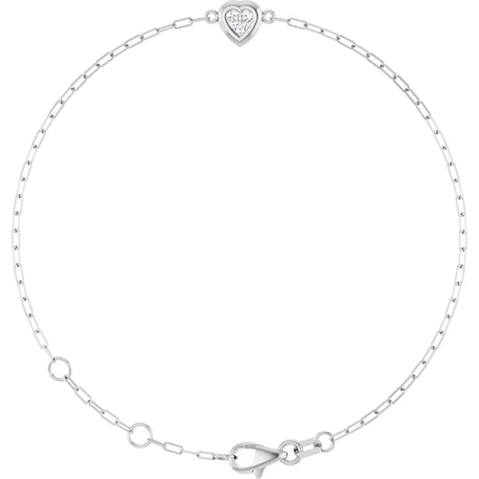 Diamond Heart Bracelet
