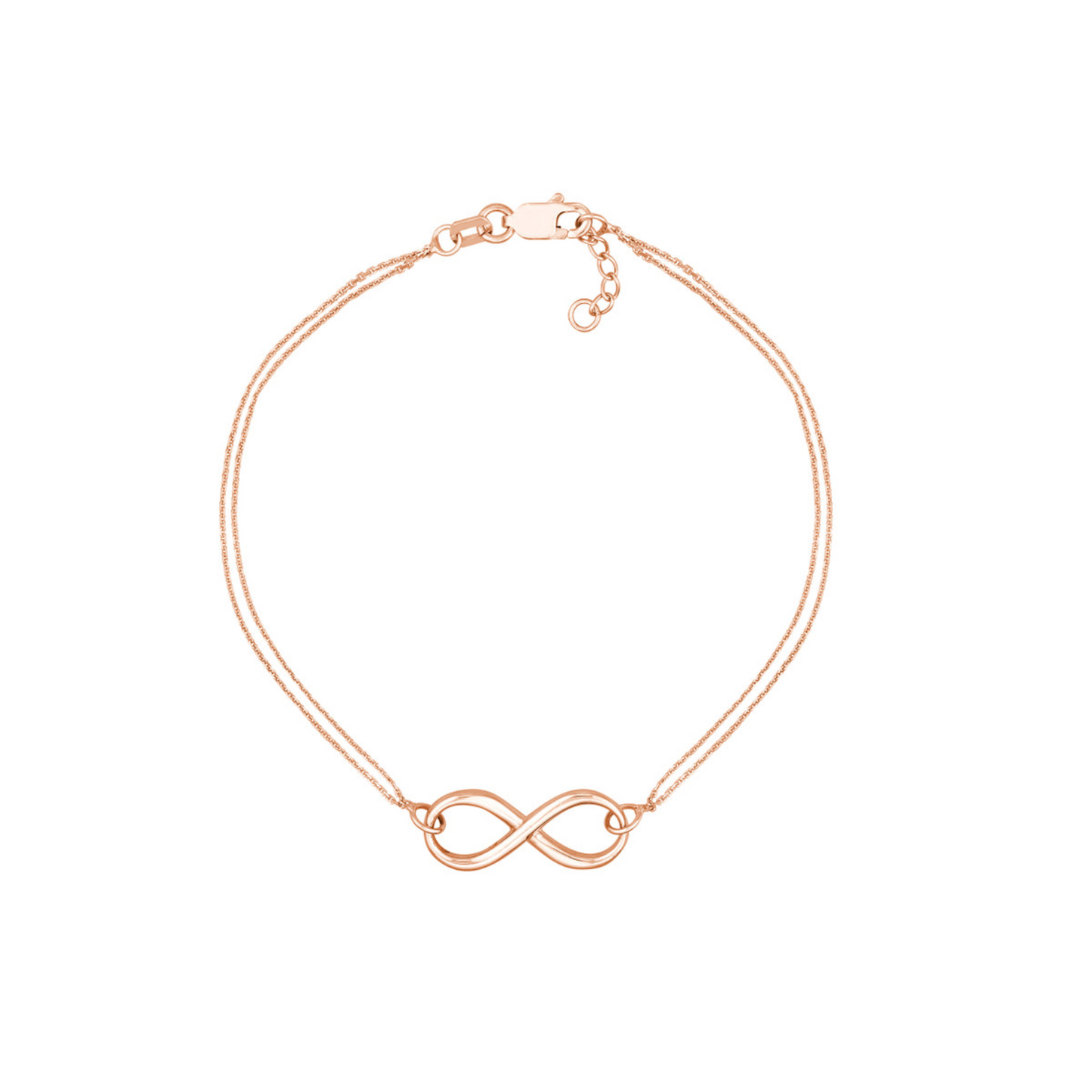 Double Chain Infinity Bracelet