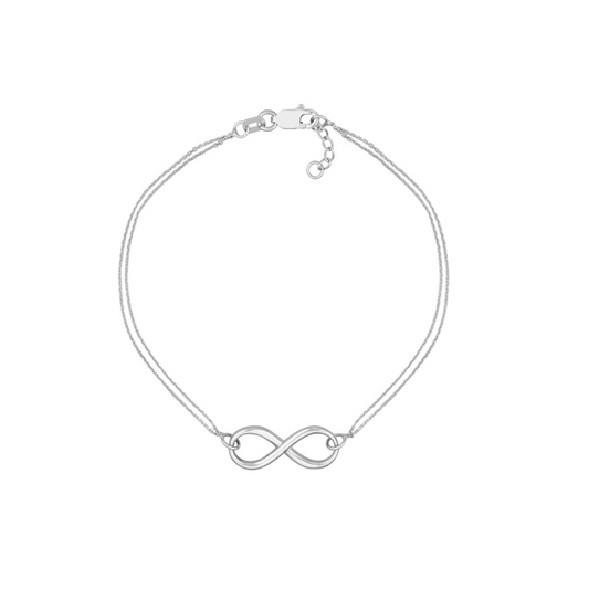 Double Chain Infinity Bracelet