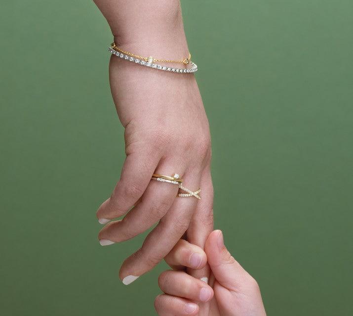 Lab-Grown Diamond Line Bracelet