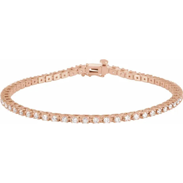 Lab-Grown Diamond Line Bracelet