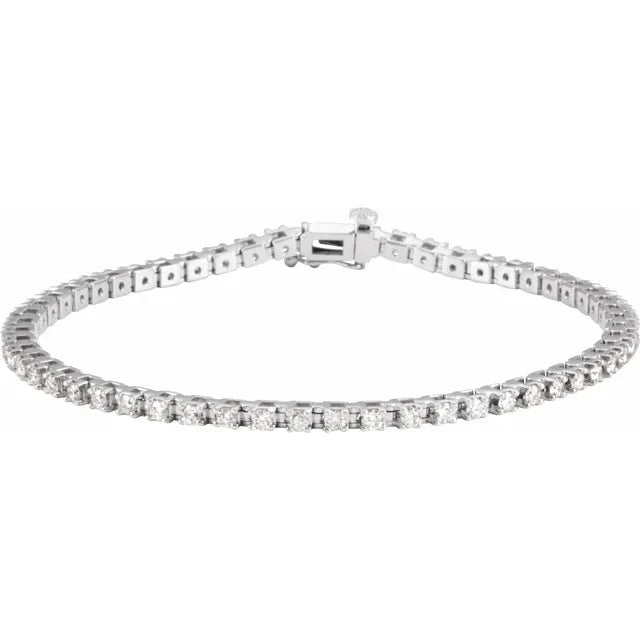 Lab-Grown Diamond Line Bracelet