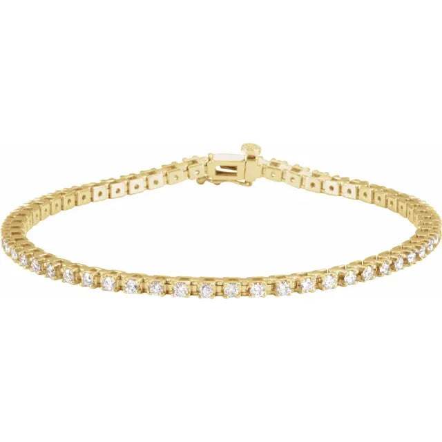 Lab-Grown Diamond Line Bracelet