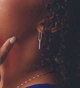 Lab-Grown Diamond Elongated Earrings