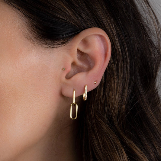 Paperclip Chain Earrings