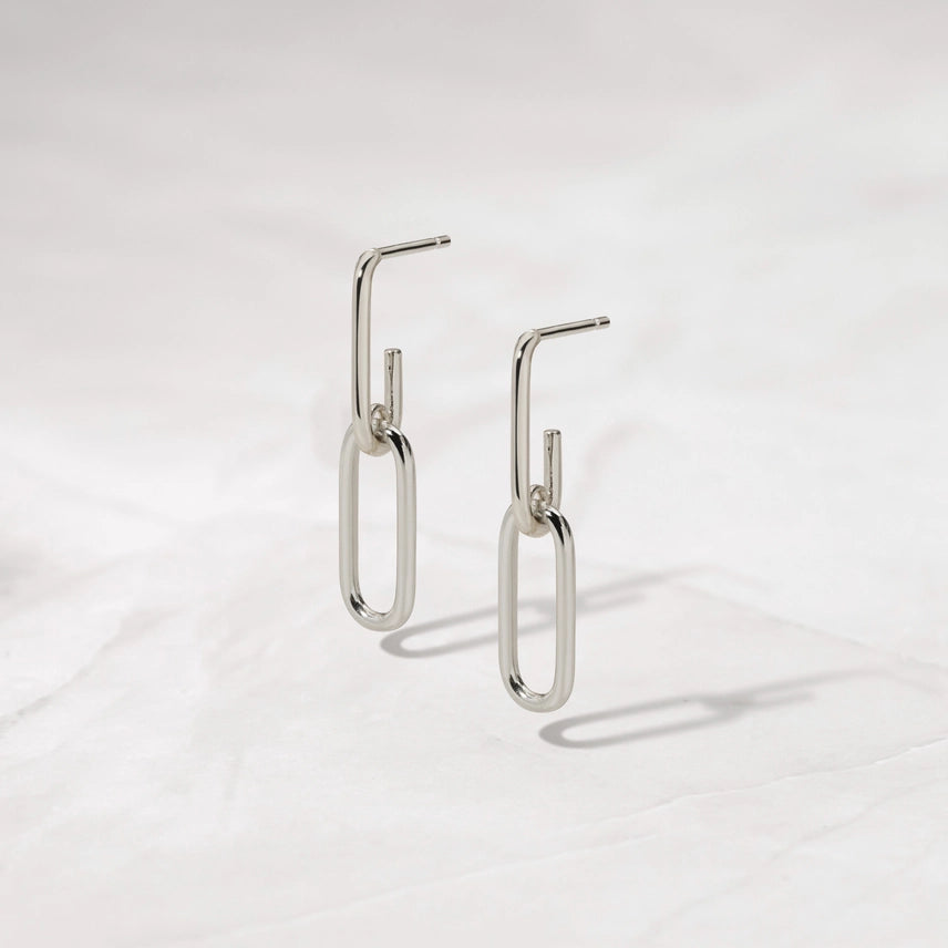 Paperclip Chain Earrings