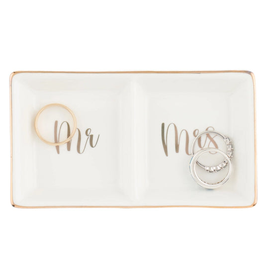 Mr & Mrs Ceramic Ring Dish