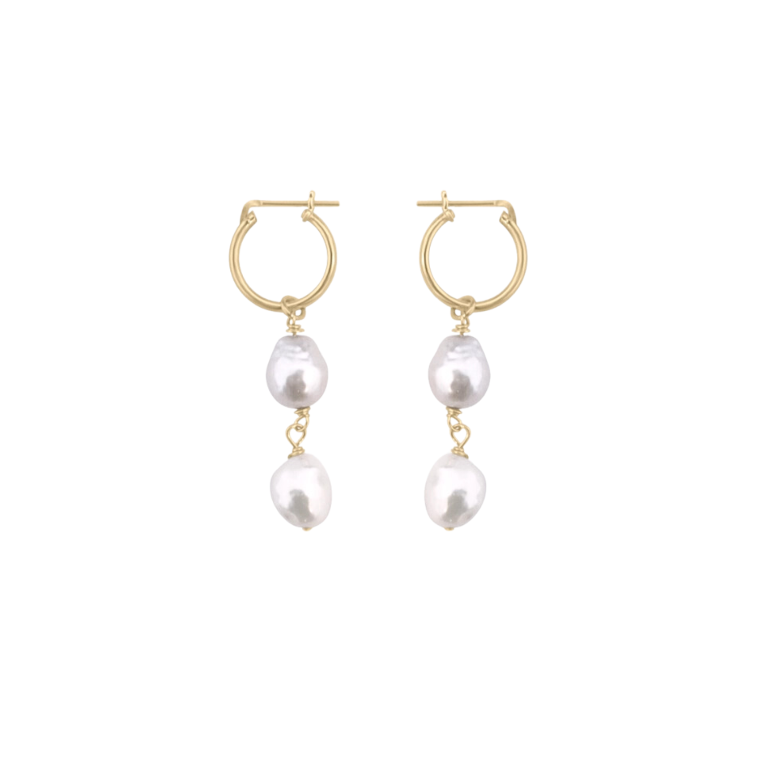 Dangle Pearl Earrings – The Gilded Lily - Main Image