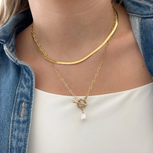Pearl Toggle Necklace