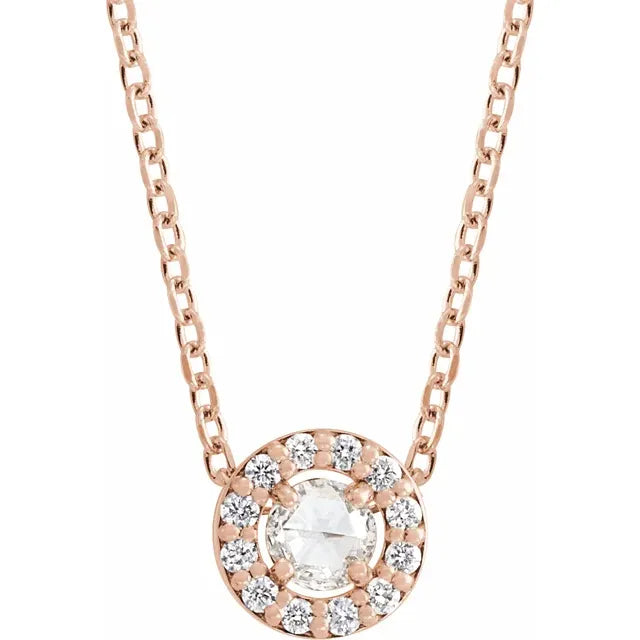 Rose-Cut Diamond Necklace