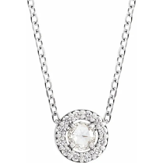 Rose-Cut Diamond Necklace