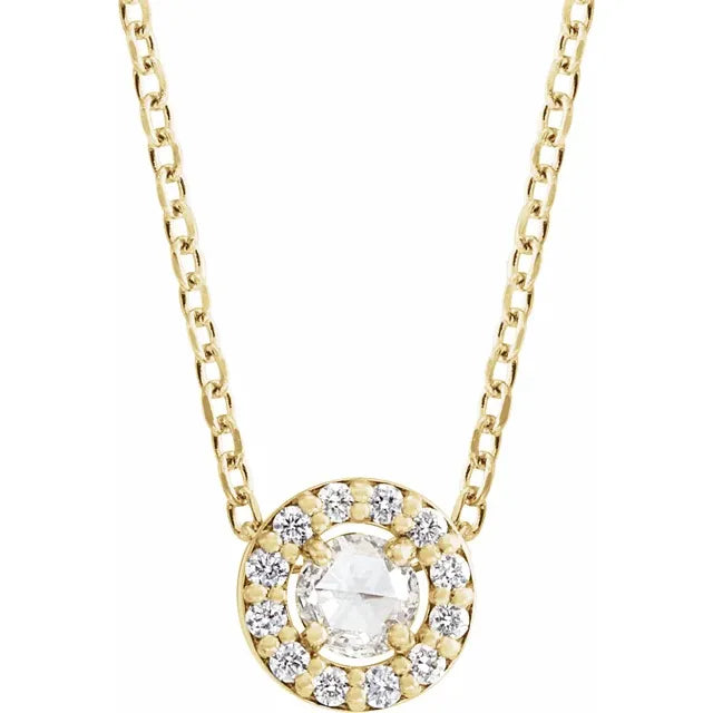 Rose-Cut Diamond Necklace
