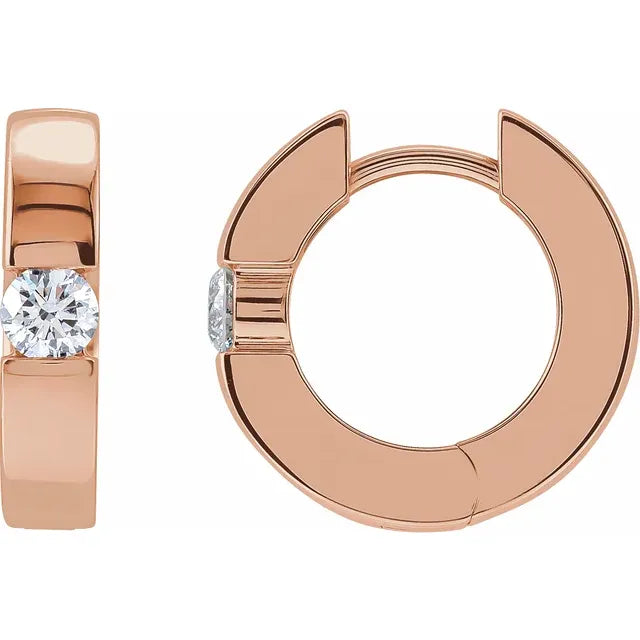 Lab-Grown Diamond Huggie Earrings