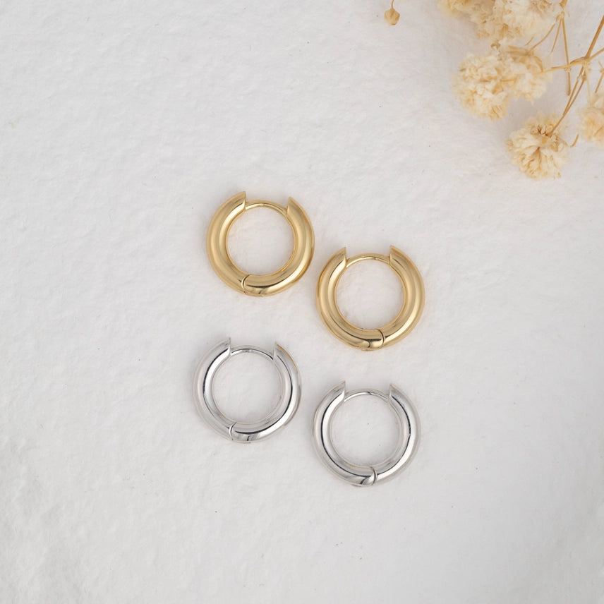 10mm Gold Plated Hoop