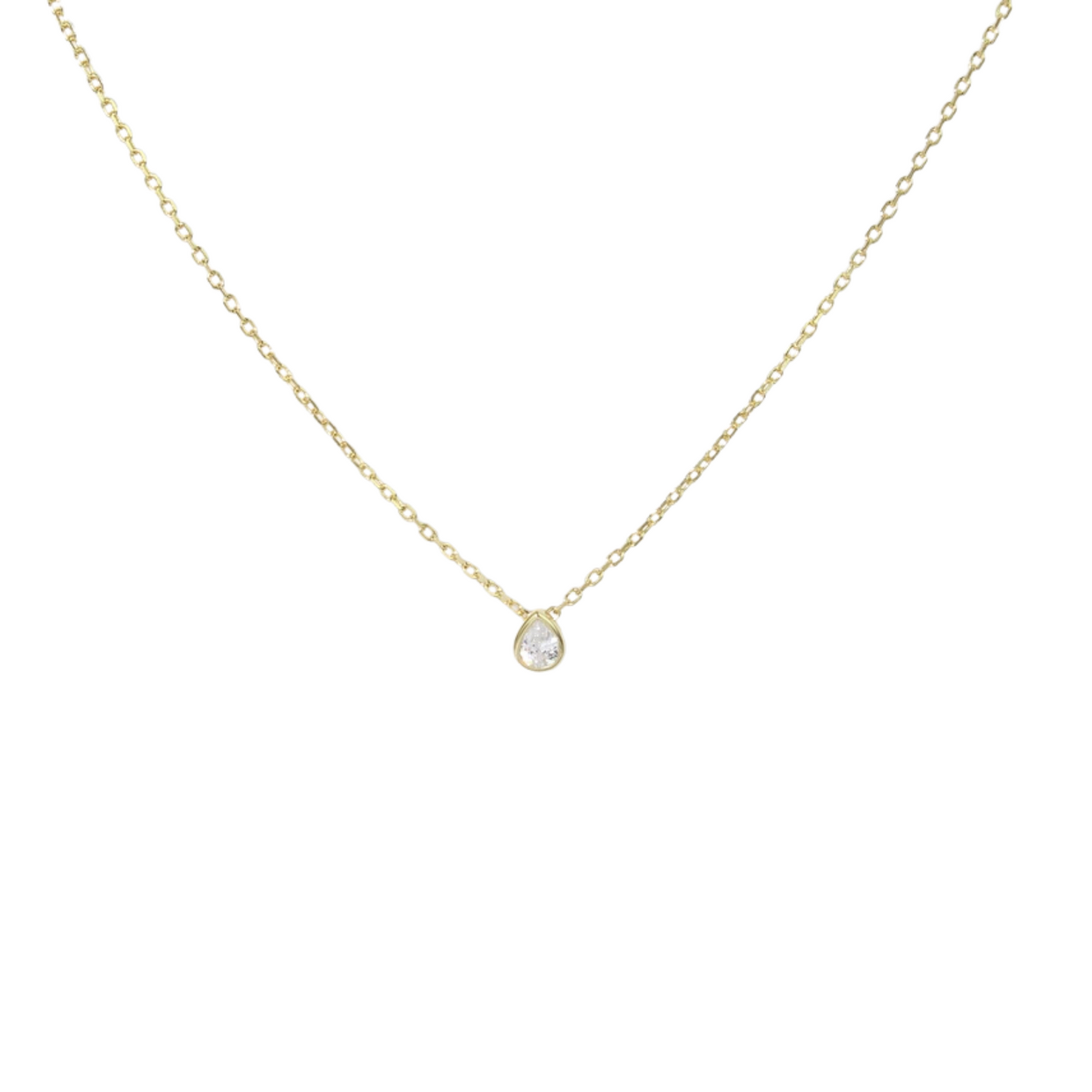 Tear Drop Pendant Necklace