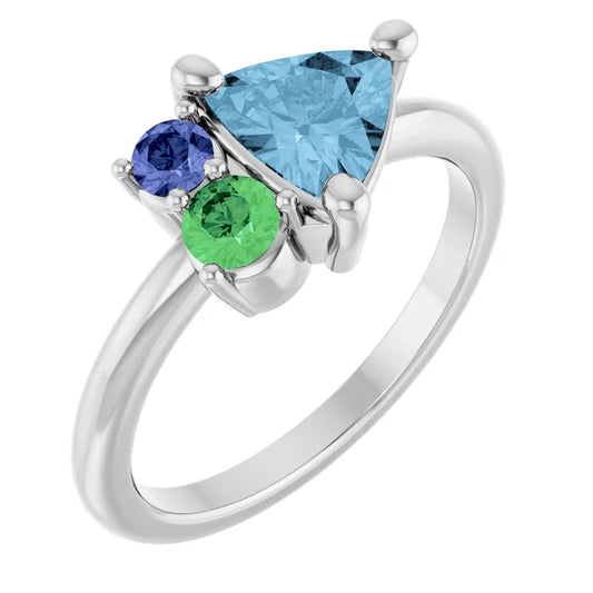 Gemstone Cluster Ring