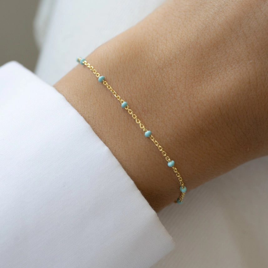 Turquoise Bead Bracelet