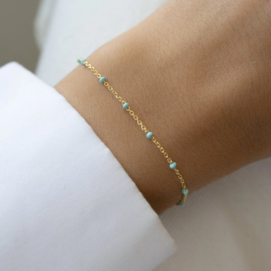 Turquoise Bead Bracelet