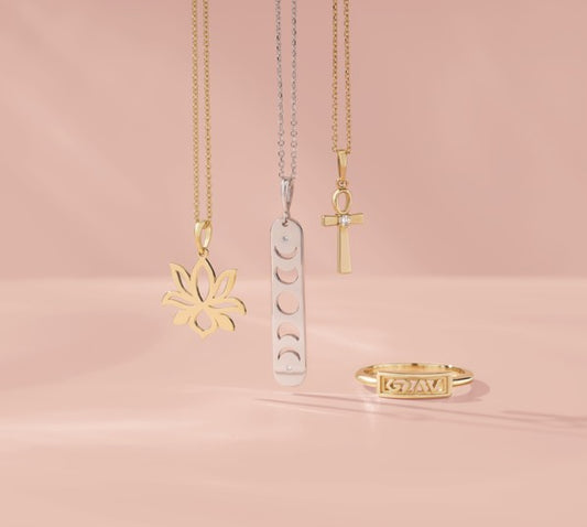 Accented Ankh Cross Necklace