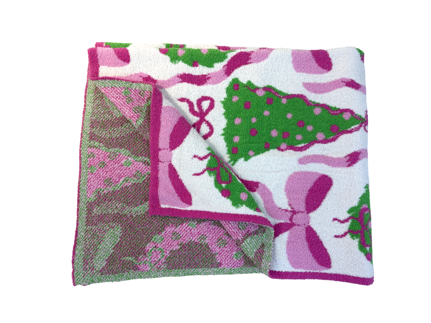 Holiday Wreaths and Trees Throw Blanke