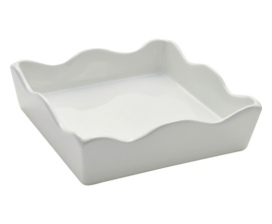 Ceramic Cocktail Napkin Tray - Turkey & Gourds